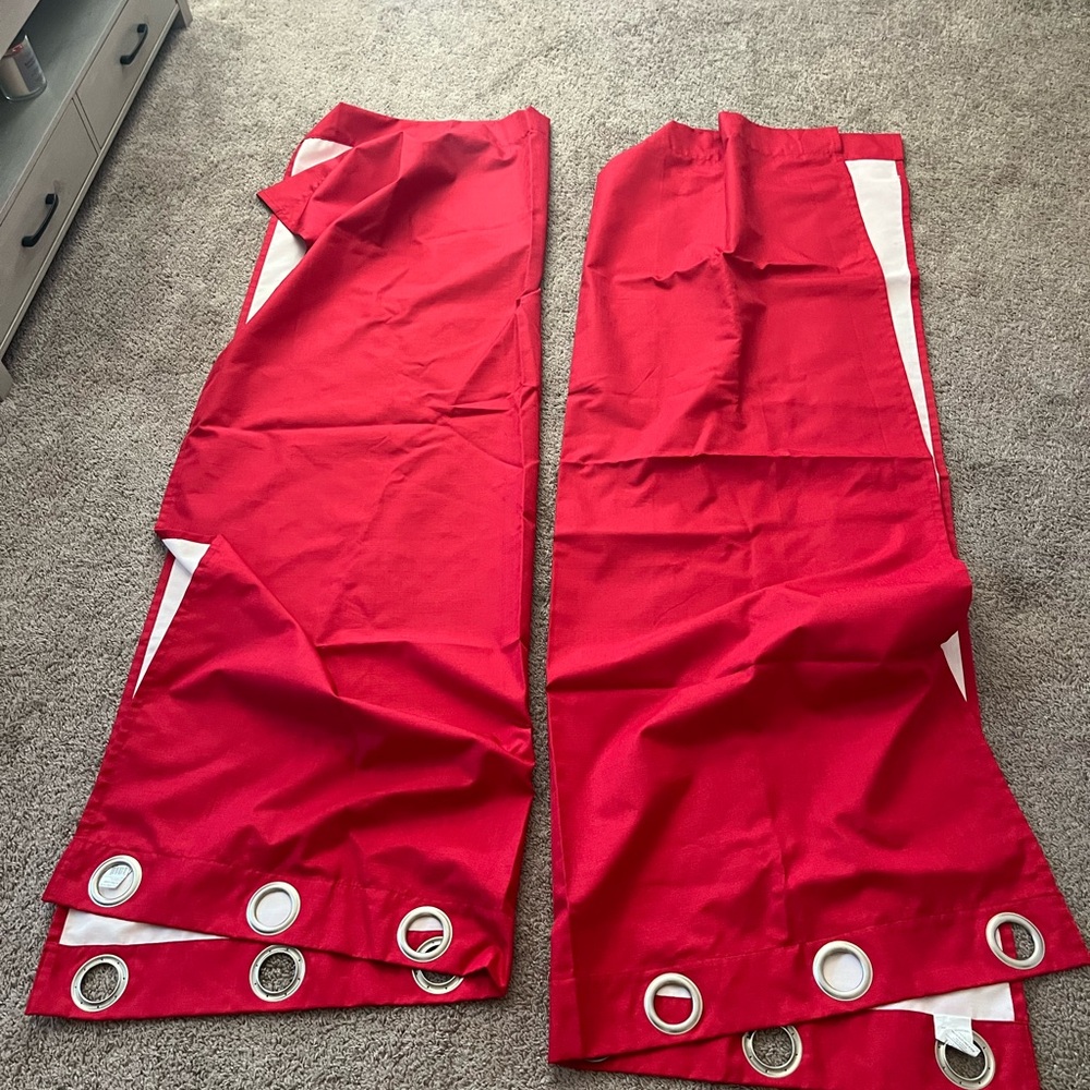 Vibrant Red Blackout Curtains
